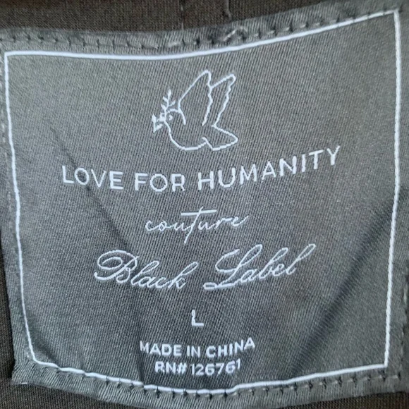 Black Label Couture Love for Humanity
Couture Grey Suede Trench Coat - Picture 10 of 10